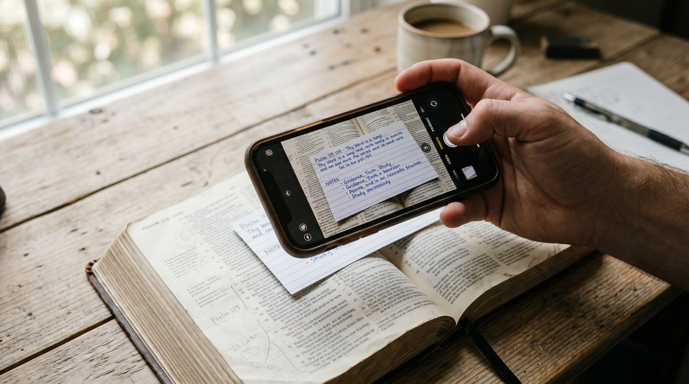 SOAP Bible Study App: Scan a Verse, Get a Journal in 30 Seconds