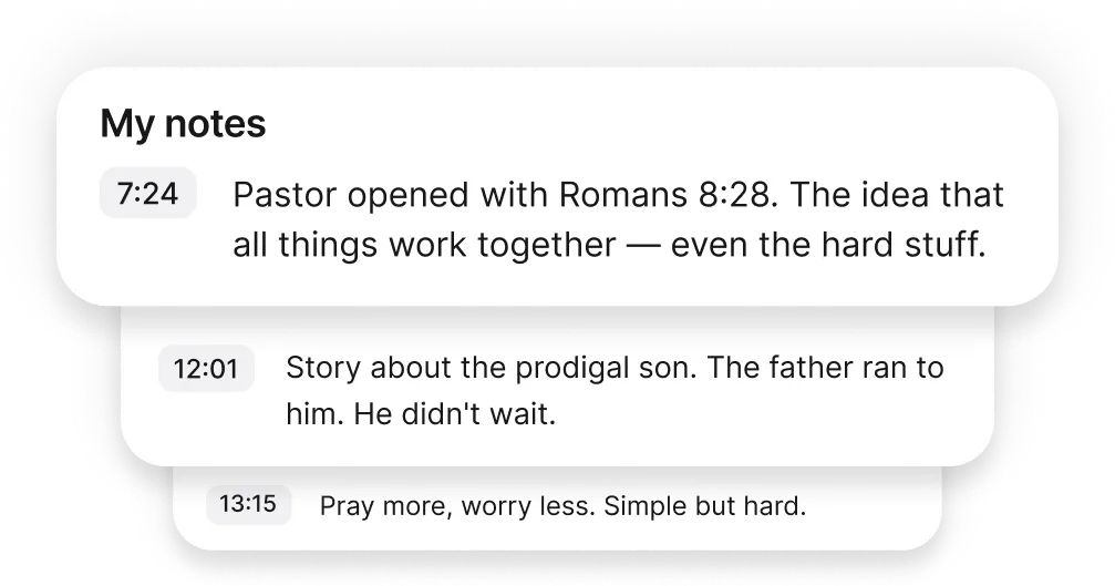 Timestamp your notes